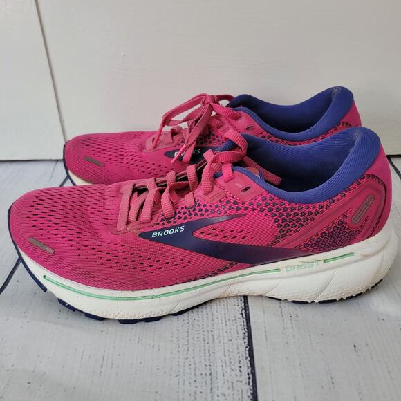 Brooks Size 8M Women's Ghost 14 Pink Purple Running Shoes Sneakers - Picture 6 of 11